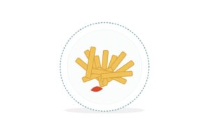 Assiette de frites maison